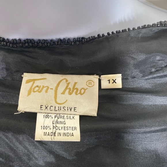 Tan Chho Vintage Evening Jacket Womens Plus 1X Coc - Picture 10 of 11